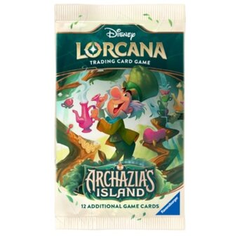 Disney&#039;s Lorcana, Set 7: Archazia&rsquo;s Island Booster 2 met 12 kaarten 