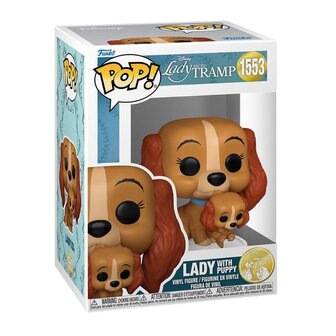Disney POP!  Vinyl Lady and the Tramp, Lady with Puppy No.1553 in doos