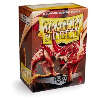 Dragonshield Cards Sleeves Standaard Ruby matte per 100 stuks