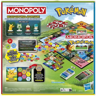 Bordspel Pokemon Monopoly Achterkant