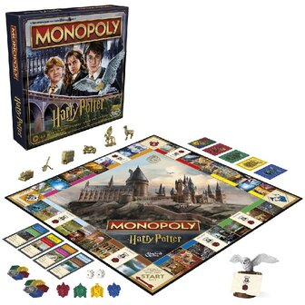 Bordspel Harry Potter Monopoly Open gelegd