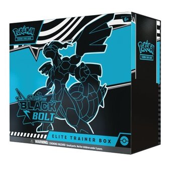 Pok&eacute;mon Scarlet &amp; Violet Black Bolt Elite Trainer Box Zekrom met 9 Boosters