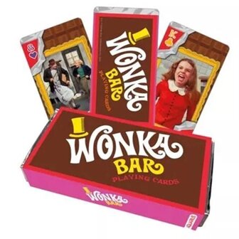 Willy Wonka Bar Playing Cards open