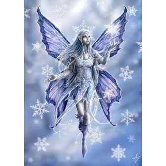 Anne Stokes kerstkaart Snowflake Fairy