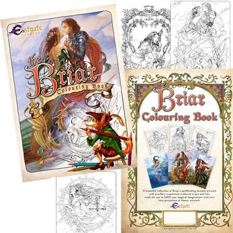 Kleurboek, the Briar Colouring Book, voorbeelden
