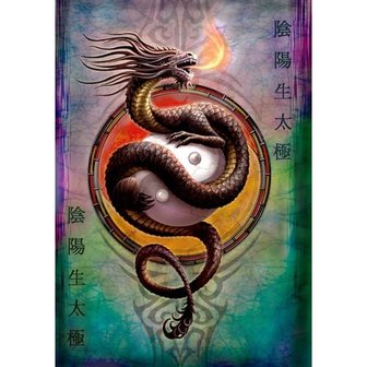 Anne Stokes kaart Yin Yang Protector