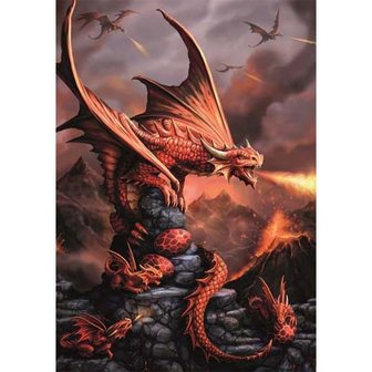 Anne Stokes kaart Fire Dragon