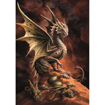 Anne Stokes kaart Desert Dragon