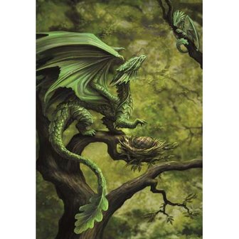 Anne Stokes kaart Forest Dragon