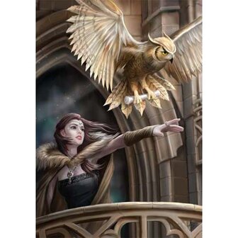 Anne Stokes kaart Owl Messenger