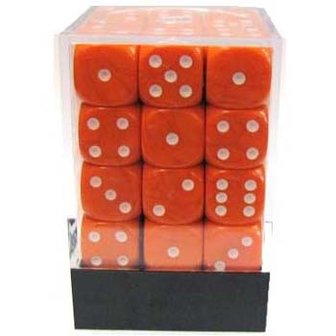 D6 brick met 36 Oranje dobbelstenen