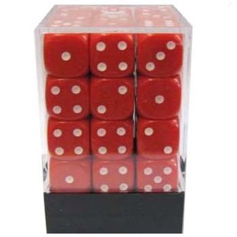 D6 brick met 36 Rode dobbelstenen