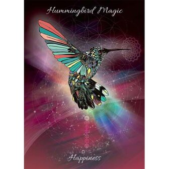 Karin Roberts kaart Hummingbird Magic - Happiness