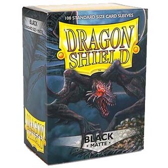 Dragonshield Zwarte Matte Sleeves