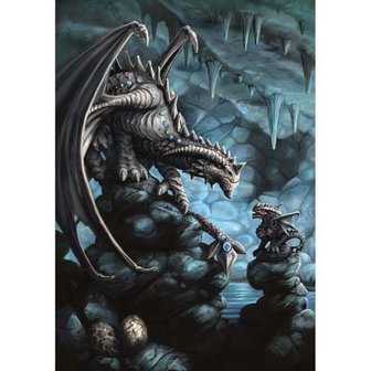 Anne Stokes kaart Forest Dragon