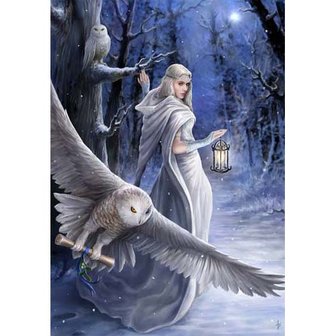 Anne Stokes kerstkaart Midnight Messenger