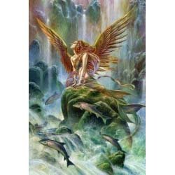 Briar Wenskaart Elemental Angel of Water