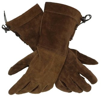 Handschoenen van bruin suede