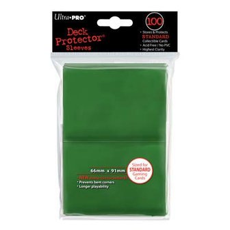 Standaard sleeves Groen per 100 stuks