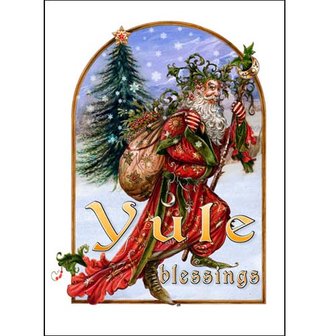 Briar kerstkaart Yule Herne