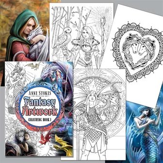 Anne Stokes Fantasy Artwork Colouring book