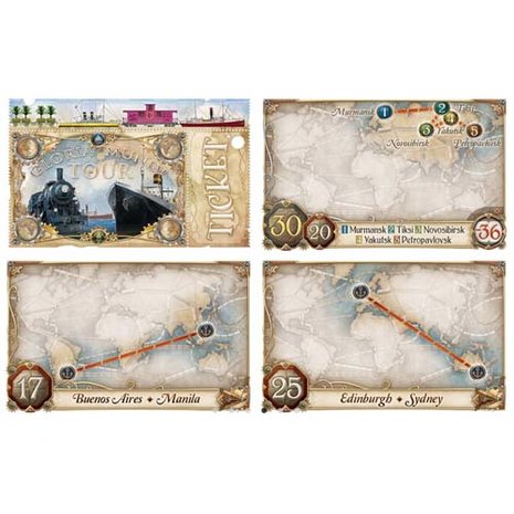 Ticket to Ride Rails & Sails Nederlands kaarten