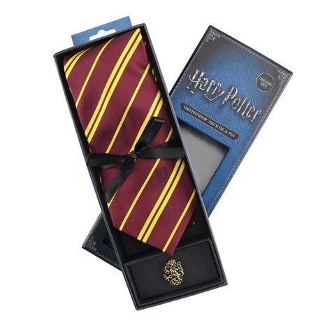 Stropdas en Pin Deluxe Box Gryffindor