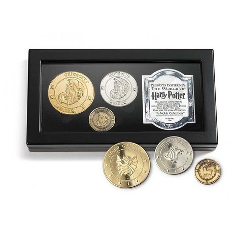 Harry Potter Raplica The Gringotts Coin Collection met 3 munten