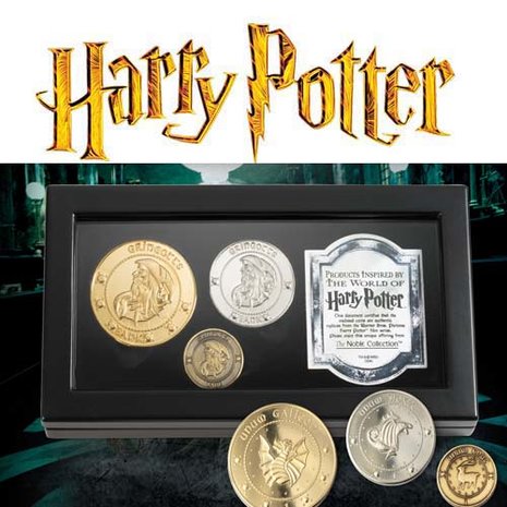Harry Potter Raplica The Gringotts Coin Collection