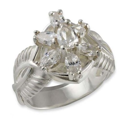 Arwens Evenstar Ring van Zilver