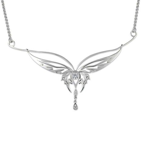 Elvencollier Butterfly van Zilver