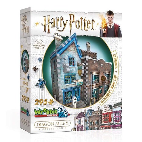 Harry Potter 3D Ollivander's Wand Shop & Scribbulus Writing Implements van 295 stukjes in doos