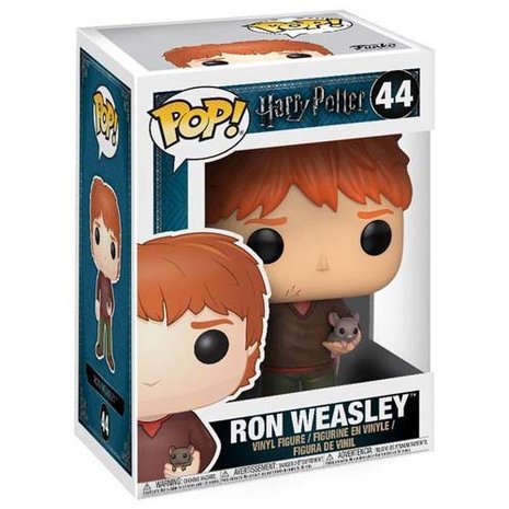 Harry Potter POP! Movies Vinyl Figure Ron Weasley with Scabbers in doos