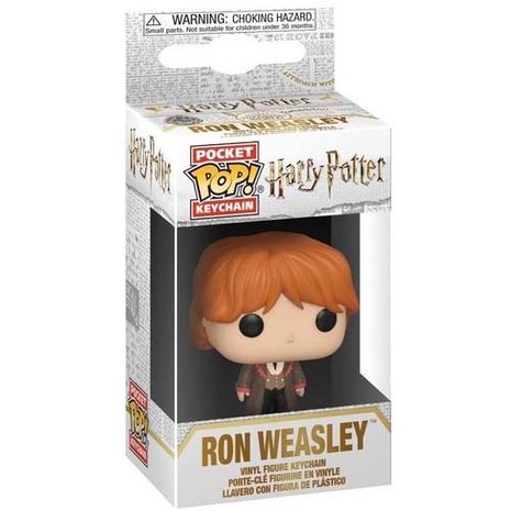 Harry Potter POP! Movies Vinyl Figure Keychain Ron (Yule) 4cm in doos