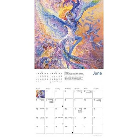 Josephine Wall Mini Calendar 2022 open geklapt