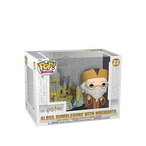 Harry Potter POP! Movies Vinyl Figure Dumbledore with Hogwarts No.27 in doos