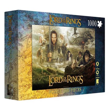 Lord of the Rings Poster Puzzel van 1000 stukjes in doos