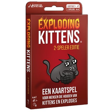 Exploding Kittens2 Speler Editie Nederlandstalige Versie