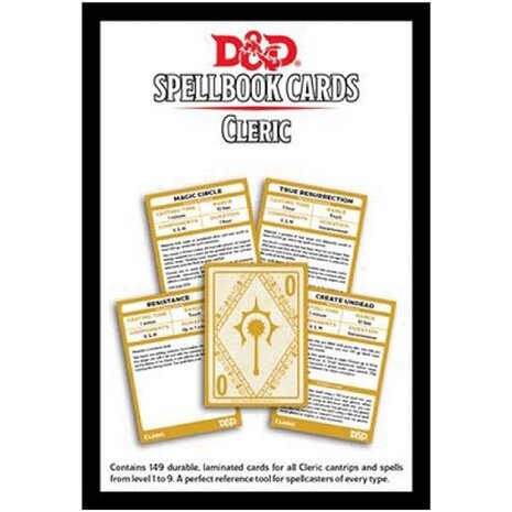 D&D Spellbook Cards - Cleric met 149 kaarten Open
