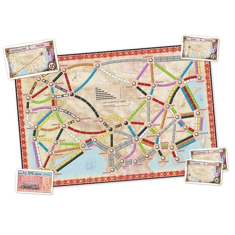 Ticket to Ride Asia kaart 1