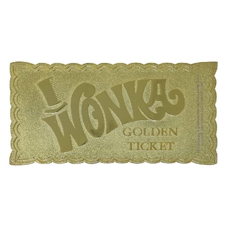 Willy Wonka & the Chocolate Factory Replica Mini Golden Ticket