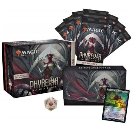 Magic: the Gathering: Phyrexia All Will Be One Bundle met 8 Set boosters open