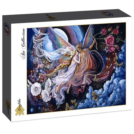 Puzzel Eros and Psyche van Josephine Wall van 2000 stukjes doos