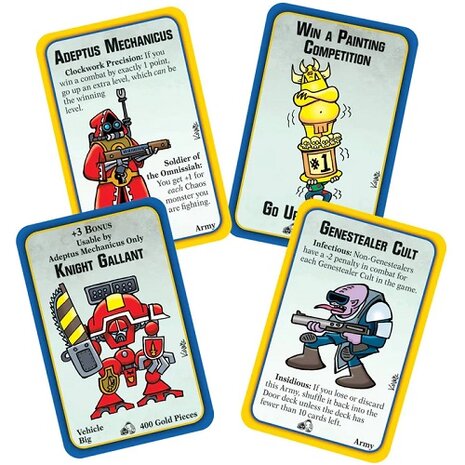 Munchkin Warhammer 40K Cults and Cogs Expansion kaarten