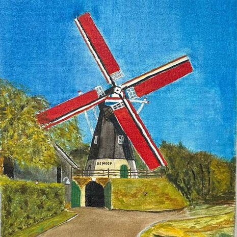 Landschap Schilderen Molen