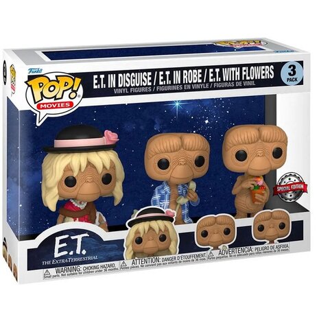 40th Anniversary Pop! Movies E.T. 3-Pack in doos