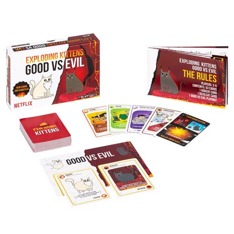 Exploding Kittens Good VS Evil Originele Engelstalige Versie open gelegd