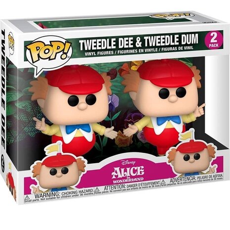 Disney POP! Movies Vinyl Alice in Wonderland, Tweedle Dee & Dum in doos