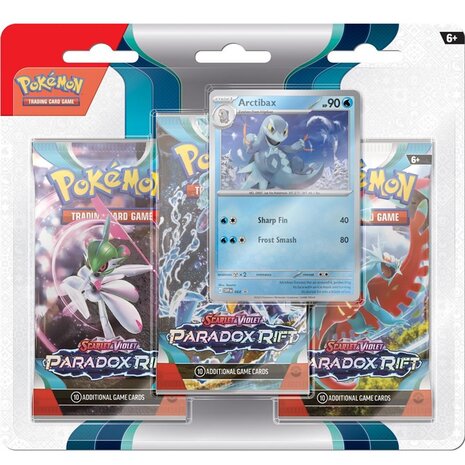 Pokémon Scarlet & Violet Paradox Rift 3BB met 3 boosters, Artibax