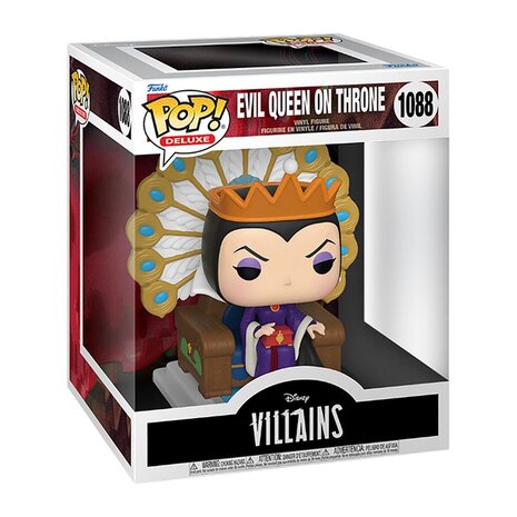 Disney POP! Movies Vinyl Villians, Queen Grimhilde, the Evil Queen on Throne in doos
